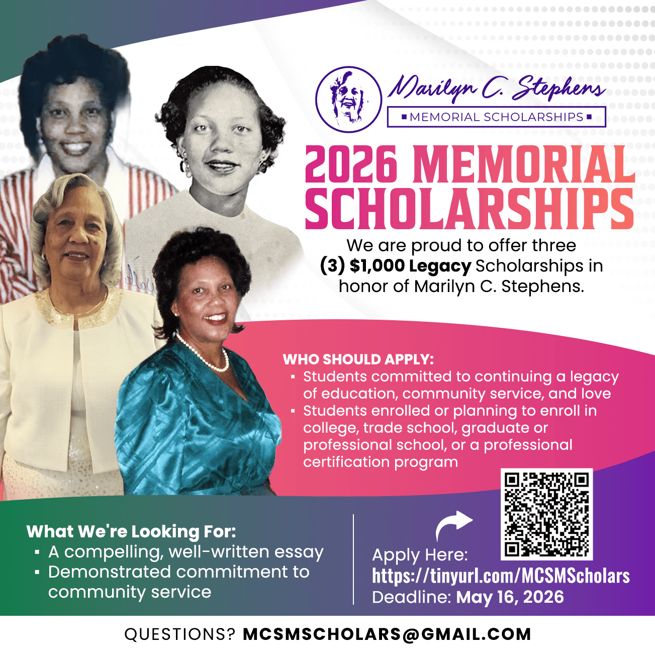 Marilyn C Stephens Scholarships